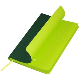 Ежедневник Latte NEW недатированный, зеленый/лимонный