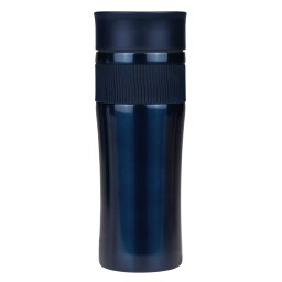 Термокружка вакуумная Поло, синяя