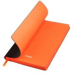 Ежедневник Латте (Latte NEW) недатированный, черный/оранжевый (без упаковки, без стикера)