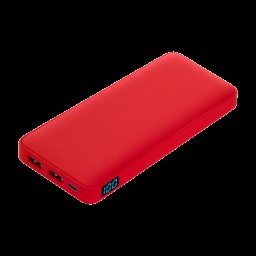 Внешний аккумулятор с подсветкой Ancor Plus 10000 mAh, красный