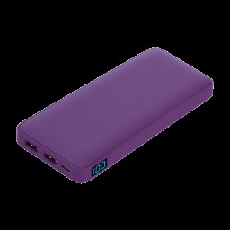 Внешний аккумулятор с подсветкой Ancor Plus 10000 mAh, фиолетовый