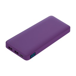 Внешний аккумулятор с подсветкой Ancor Plus 10000 mAh, фиолетовый