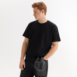 Футболка унисекс Крис (Kris), 150 гр., черная