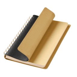 Ежедневник Виста (Vista) недатированный, черный/бежевый