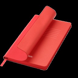 Ежедневник Latte soft touch недатированный, красный