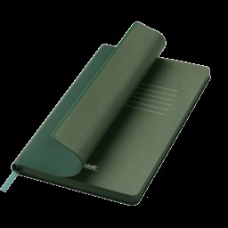 Ежедневник Latte soft touch недатированный, зеленый