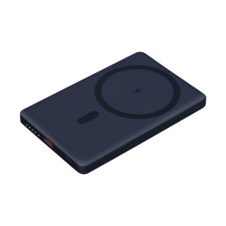 Внешний аккумулятор Atlantis PD 5000mAh с функцией беспроводной зарядки 15W, синий