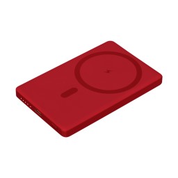 Внешний аккумулятор Atlantis PD 5000mAh с функцией беспроводной зарядки 15W, красный