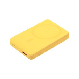 Внешний аккумулятор Largo PD 5000mAh с функцией беспроводной зарядки 15W, желтый