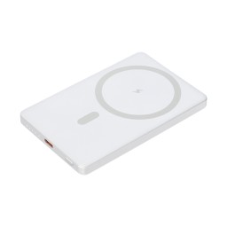 Внешний аккумулятор Atlantis PD 5000mAh с функцией беспроводной зарядки 15W, серебряный