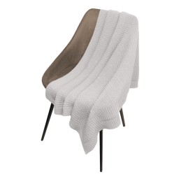 Плед Мальта Софт (Malta Soft) вязаный, 160*90 см, серый