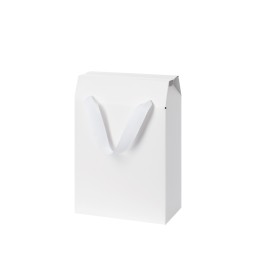 Подарочная коробка-пакет универсальная малая, белая