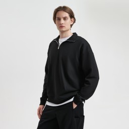 Толстовка на молнии унисекс FLOW, черная