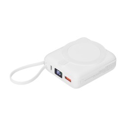 Внешний аккумулятор с подсветкой Риттер PD (Ritter PD) 10000mAh с функцией беспроводной зарядки 15W, белый