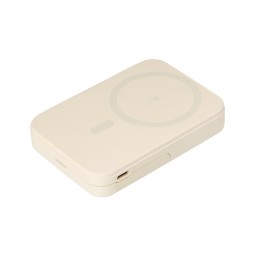 Внешний аккумулятор Юнион PD (Union PD) 10000mAh с функцией беспроводной зарядки 15W, бежевый