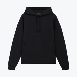 Худи релакс унисекс Баланс, с начесом, черный