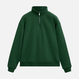 Толстовка на молнии унисекс FLOW, зеленая