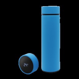 Термос Reactor софт-тач с датчиком температуры, голубой