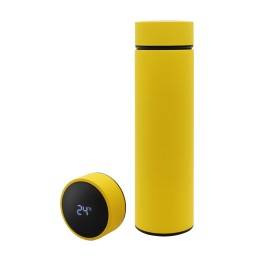Термос Reactor софт-тач с датчиком температуры, желтый