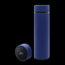 Термос Reactor софт-тач с датчиком температуры, синий