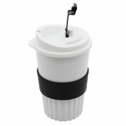 Стакан Classic White Green Line, 350 мл, черный