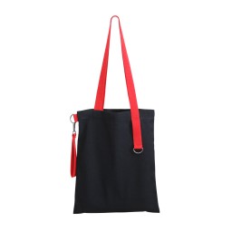 Шоппер Superbag black с ремувкой 4sb, чёрный с красным