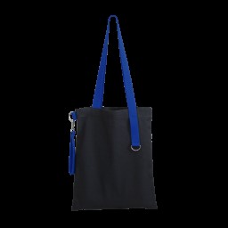 Шоппер Superbag black с ремувкой 4sb, чёрный с синим