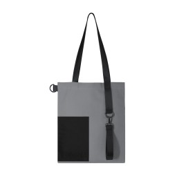 Шоппер Superbag Color, серый с чёрным