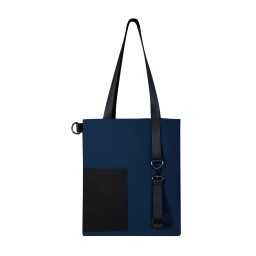 Шоппер Superbag Color, темно-синий с чёрным