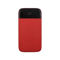 Внешний аккумулятор Bplanner Power 3 ST, софт-тач, 10000 mAh, красный