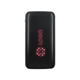 Внешний аккумулятор с подсветкой Bplanner Power 4 ST, 8000 mAh, черный с красным