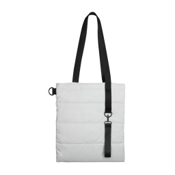 Шоппер Superbag Bubble, с кнопкой, белый с черным