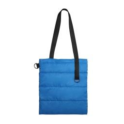 Шоппер Superbag Bubble, с кнопкой, голубой с черным