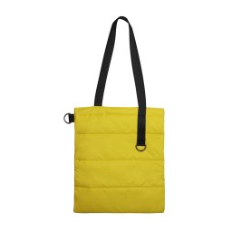 Шоппер Superbag Bubble, с кнопкой, жёлтый с чёрным