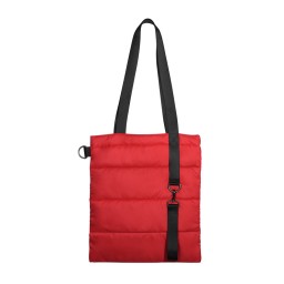Шоппер Superbag Bubble, с кнопкой, красный с чёрным