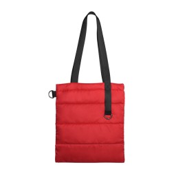 Шоппер Superbag Bubble, с кнопкой, красный с чёрным