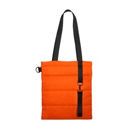 Шоппер Superbag Bubble, с кнопкой, оранжевый с чёрным