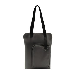 Шоппер Superbag Pocket, серый с чёрным
